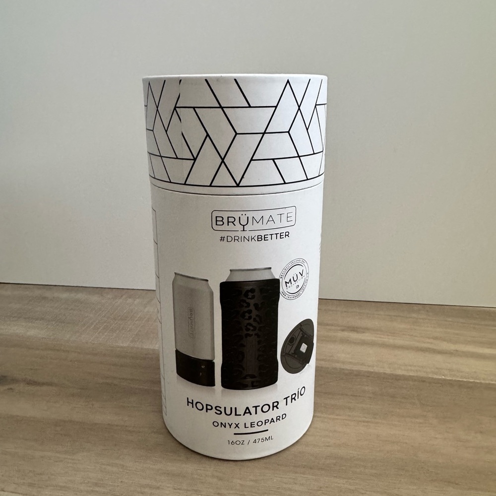 BrüMate Hopsulator Trio Onyx Leopard 12/16oz Standard Cans